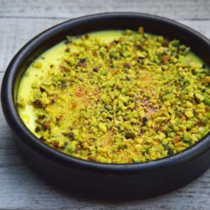 creme brûlé pistacchio e mandorla